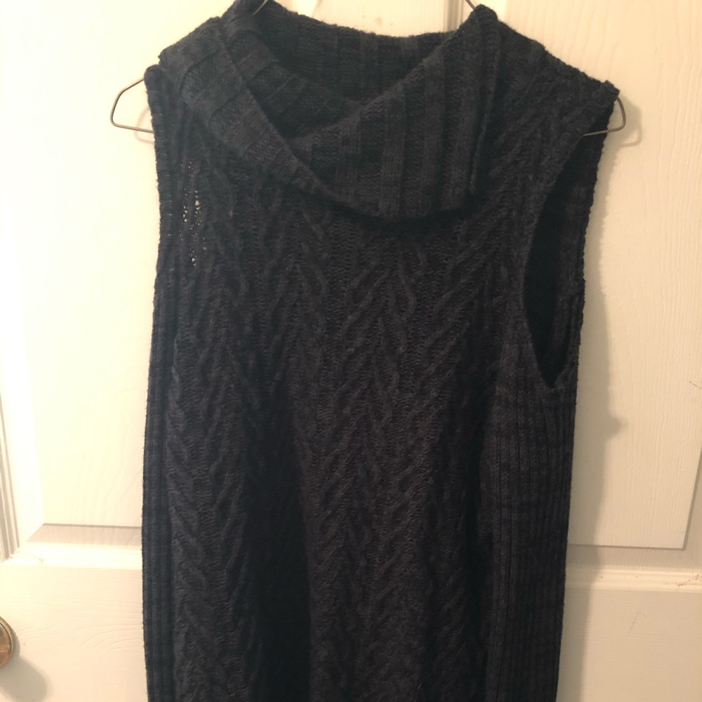 Black knit sweater
